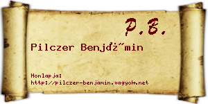 Pilczer Benjámin névjegykártya